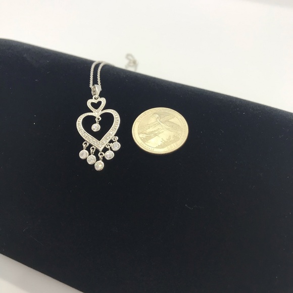 CZ Heart Necklace - Picture 5 of 5